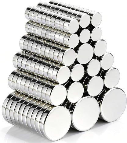 200Pcs Small Magnets, 4 Different Sizes Neodymium Magnet for Crafts | Tiny Mini round Refrigerator Magnets, Multi-Use for 3D Printing, Fridge, DIY, Office, Hobbies and Science1