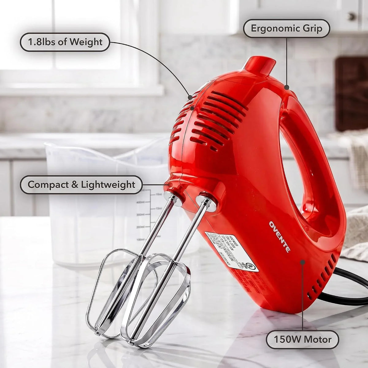 5-speed-electric-hand-mixer-with-storage-case-150w-red-hm151r-stainless-steel-whisks-compact-portable-design-lightweight-handheld-mixer-for-baking-cooking