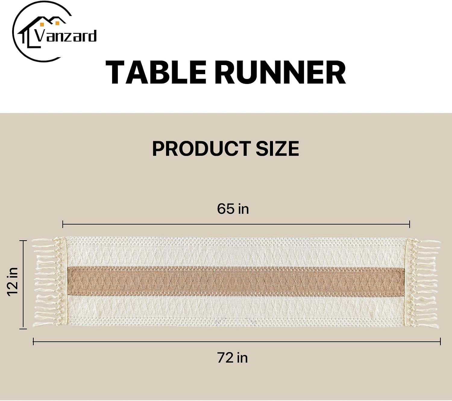 boho-table-runner-for-fall-home-decor-with-tassels-72-inches-farmhouse-rustic-cream-brown-table-runners-for-bohemian-kitchen-summer-dining-table12x72in-fringe-included