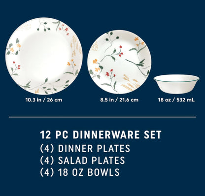 Vitrelle Signature Wildflower Scatter 12-Piece Dinnerware Set3