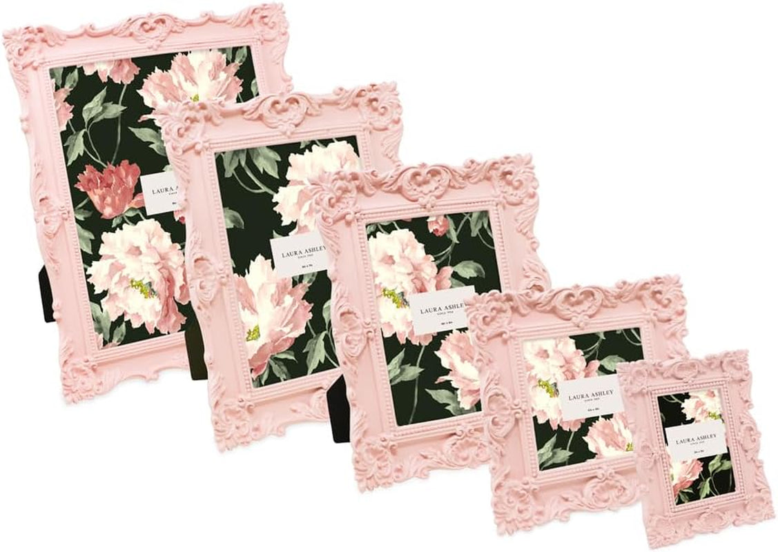 laura-ashley-8x10-pink-ornate-textured-hand-crafted-photo-frame-with-easel