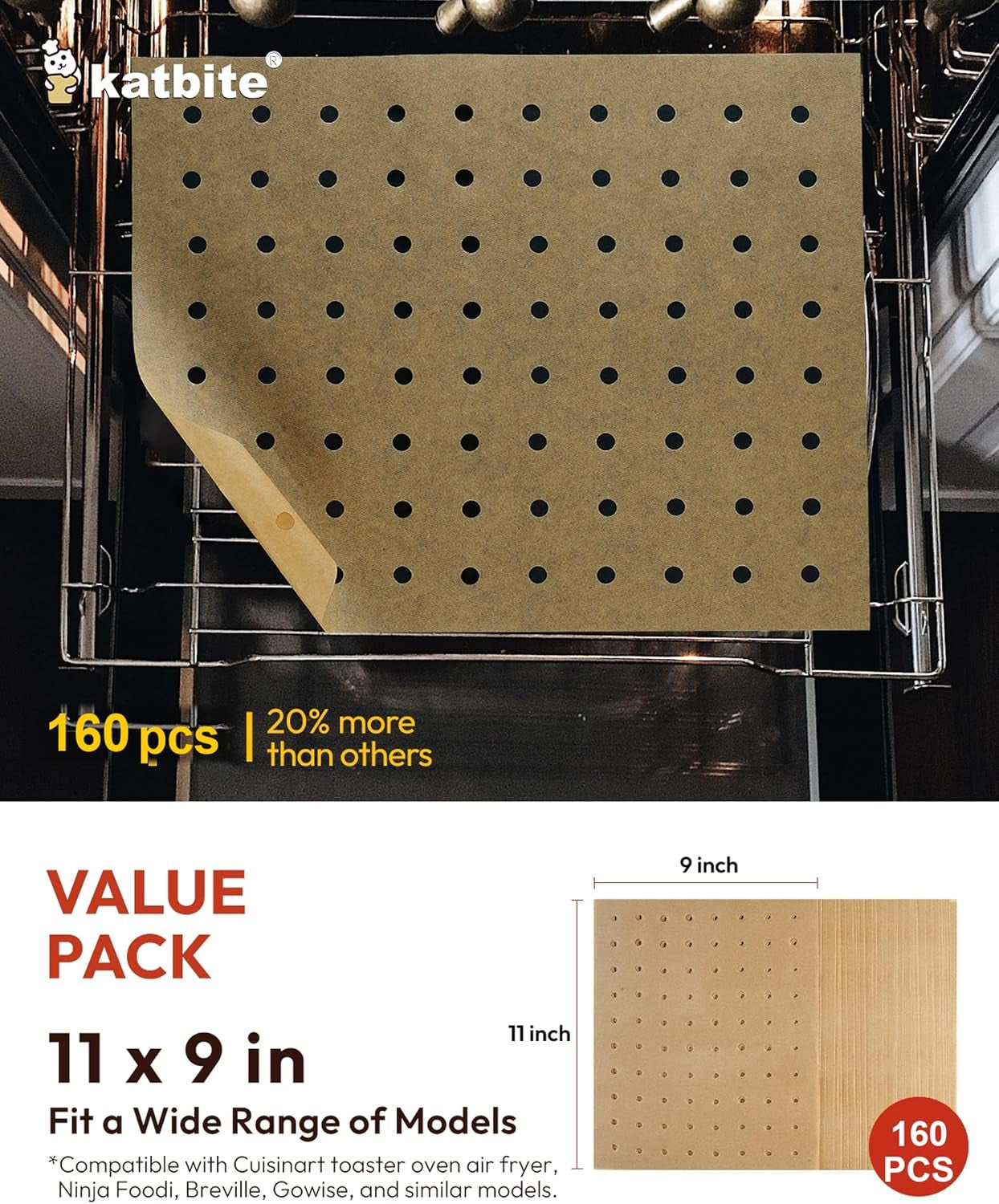 160pcs-air-fryer-parchment-paper-liners-perforated-9x11-inch-disposable-air-fryer-paper-liners-nonstick-perforated-for-airflow-fit-air-fryer-toaster-oven-cuisinart-ninja-foodi