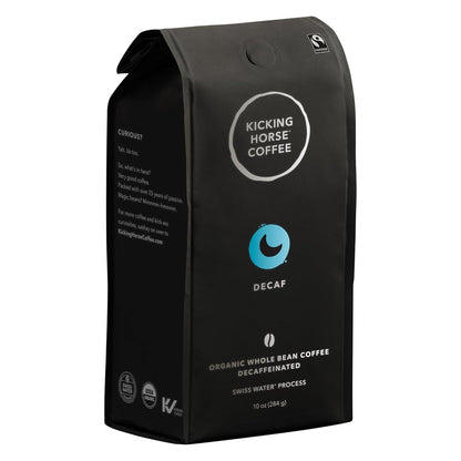 Coffee, Decaf, Swiss Water Process, Dark Roast, Whole Bean, 10 Oz - Certified Organic, Fairtrade, Kosher Coffee1