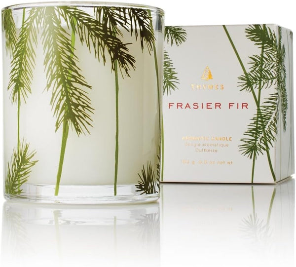 Thymes Frasier Fir Pine Needle Candle – Holiday Candles for Home Scented with Notes of Crisp Siberian Fir, Cedarwood & Sandalwood – Christmas Decor (6.5 Oz)1