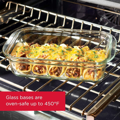Rubbermaid Brilliance Glass Food Storage Containers, Assorted Sizes, Set of 9, Bpa-Free, Leak-Proof, Clear3