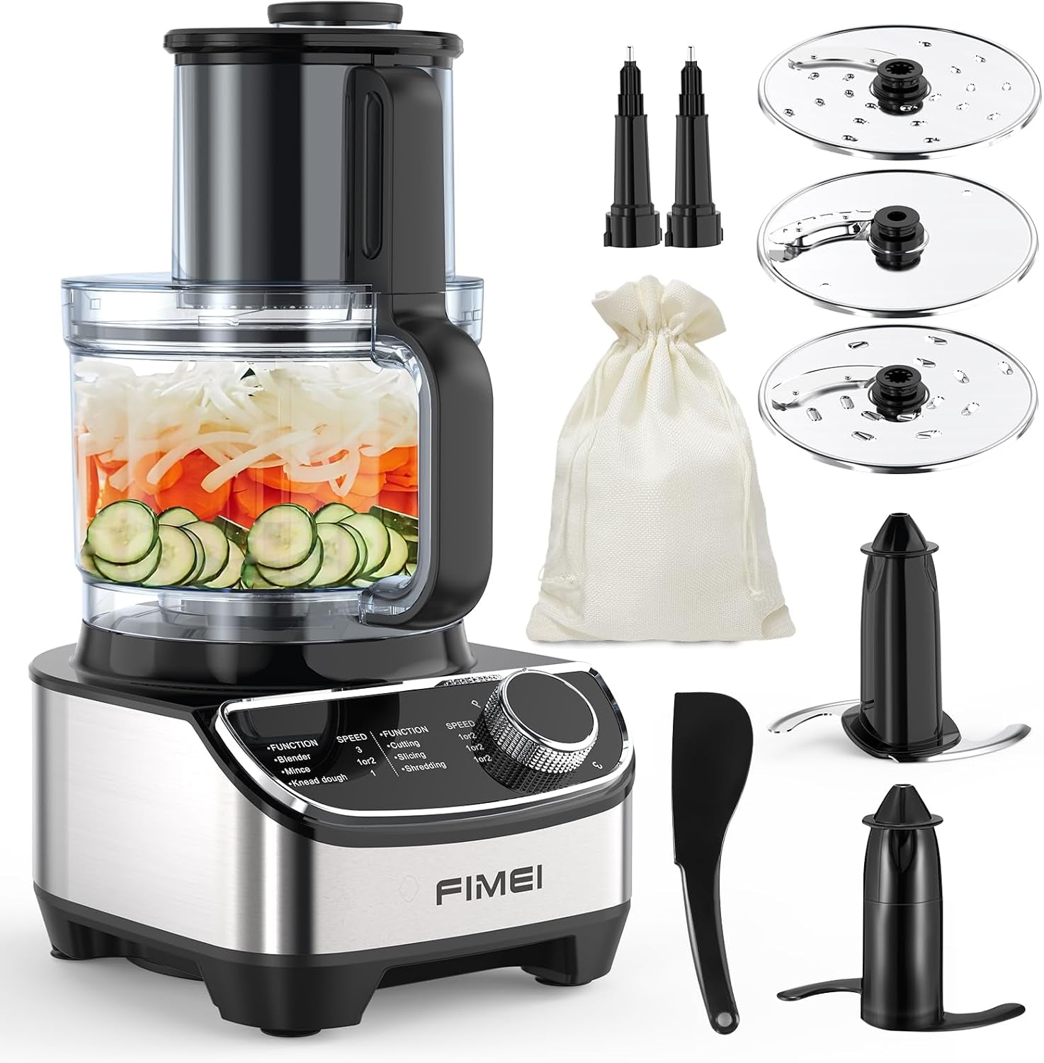 12-cup-food-processor-and-vegetable-chopper-600w-electric-food-chopper-for-slicing-shredding-chopping-pureeing-dough-baby-food-maker-large-feed-chute-dishwasher-safe-bowl-600w-electric-food-chopper-with-triple-safety-lock-baby-food-maker-large-feed-chute-and-dishwasher-safe-removable-bowl