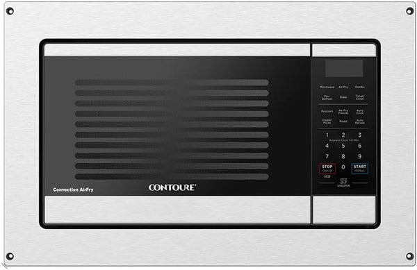 Built-In RV Air Fryer Microwave Combo, 0.9 Cu. Ft., 900W, Convection Oven, Grill, Smart Air Fry, Stainless Steel, Compact Microwave for RV & Small Kitchens (Trim Kit Sold Separately)1