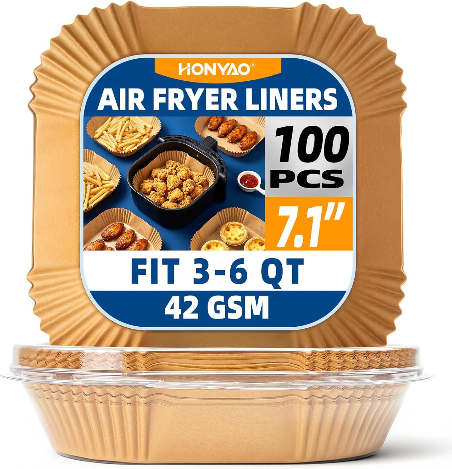 air-fryer-paper-liners-for-4-qt-5-qt-6-qt-8-3-on-top-compatible-with-ninja-chefman-cosori-instant-pot-and-other-4q-6qt-airfryer-thickened-square-disposable-liner