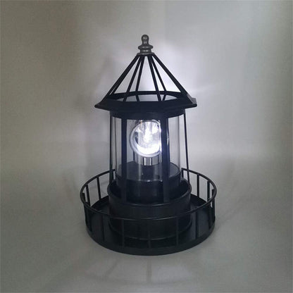 Solar Powered Lighthouse, 360 Degree Rotating IP65 Waterproof Garden Smoke Towers Statue Lights, Landscape Beacons Lamp for Lawn Patio Pond Yard Outdoor Decor5