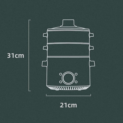 Household Multifunctional Electric Cooking Pot 3 Layers Steamer Multi Cooker Kitchen Machine2