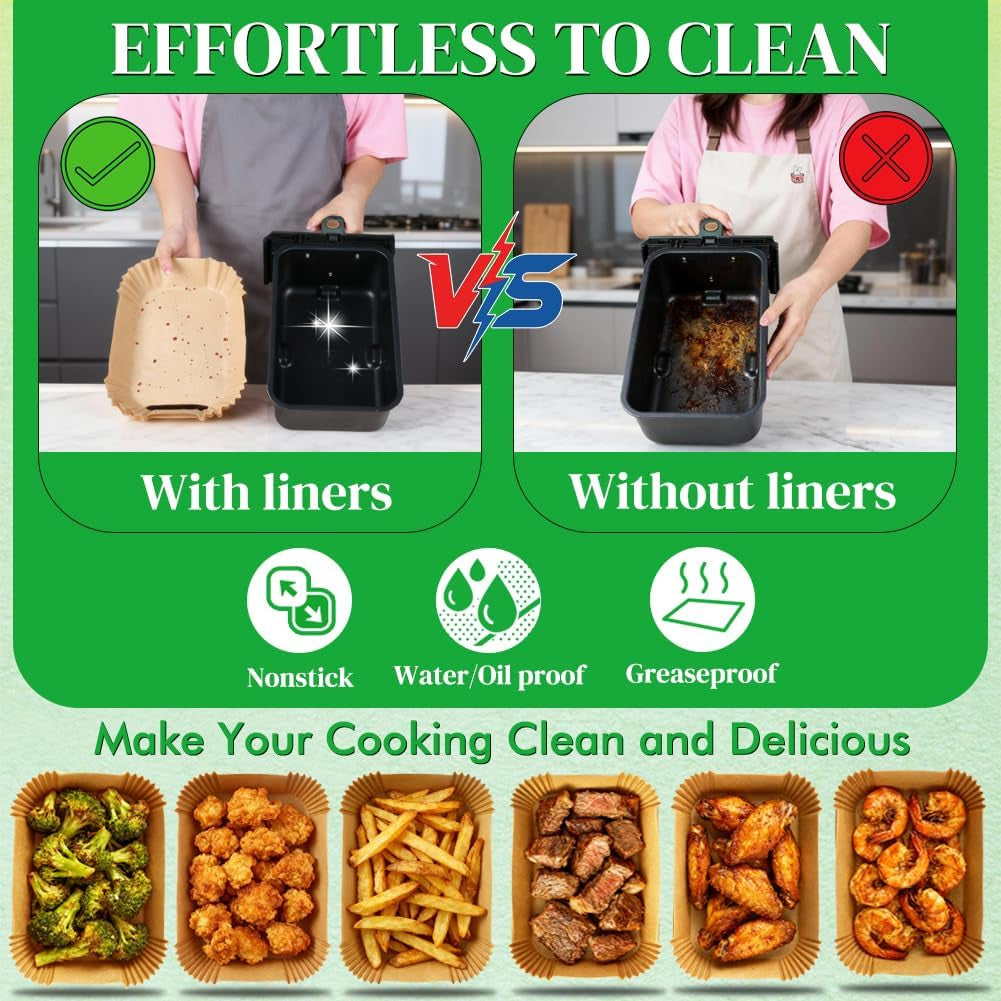 300pcs-disposable-air-fryer-liners-for-ninja-dual-bella-airfryer-rectangle-air-fryer-parchment-paper-compatible-with-ninja-dualzone-dz201-dz401-dz550-dz302-bella-slim-air-fryer-more