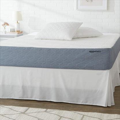 Medium-Firm Memory Foam Mattress with Cooling Gel, Certipur-Us Certified Foam, Full Size, 75 X 54 X 10 Inches, White/Gray1