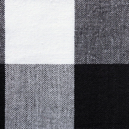 Buffalo Check Collection, Classic Farmhouse Table Runner, 14X108, Black & White2