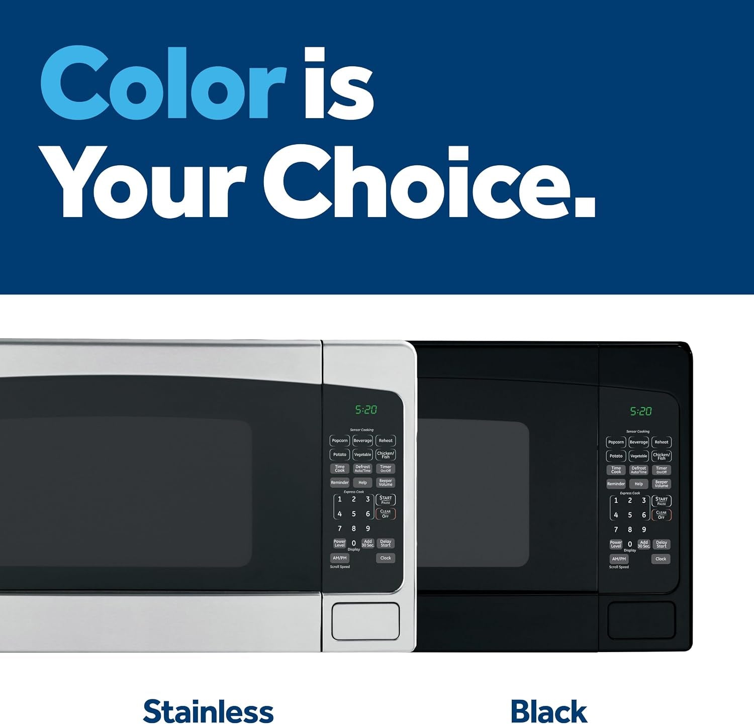 ge-countertop-microwave-oven-1-200-watt-capacity-2-0-cubic-ft-8-auto-setting-cooking-settings-child-lock-technology-kitchen-essentials-for-the-countertop-dorm-room-or-apartment-stainless-steel-large-capacity-8-convenience-cook-settings-one-touch-controls-child-lock-technology-glass-turntable