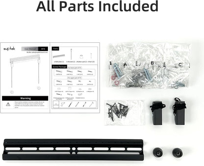 Studless TV Wall Mount for Most 23-60 Inch Tvs up to 99 Lbs, Low Profile No Drill TV Mount, Drywall Bracket with Max VESA 400X400Mm, No Stud, No Drill, Easy Install, MF88