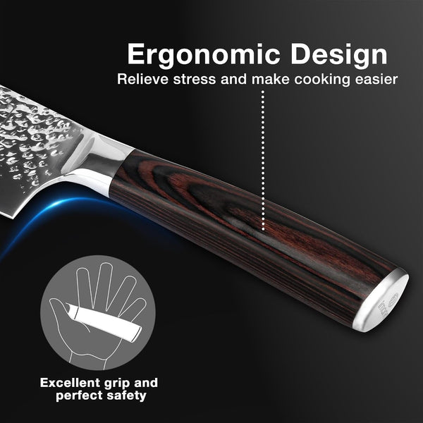 Nakiri Knife 7 Inch,Razor Sharp Japanese Kitchen Knife Chef Knife6