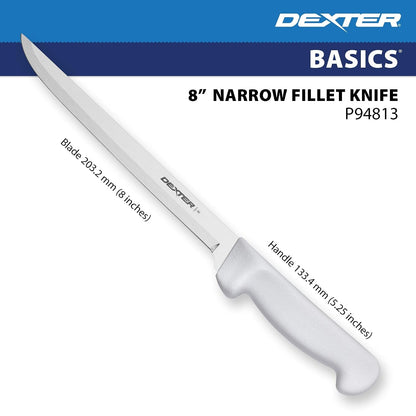 P94813 Narrow Fillet Knife, 8-Inch, White5