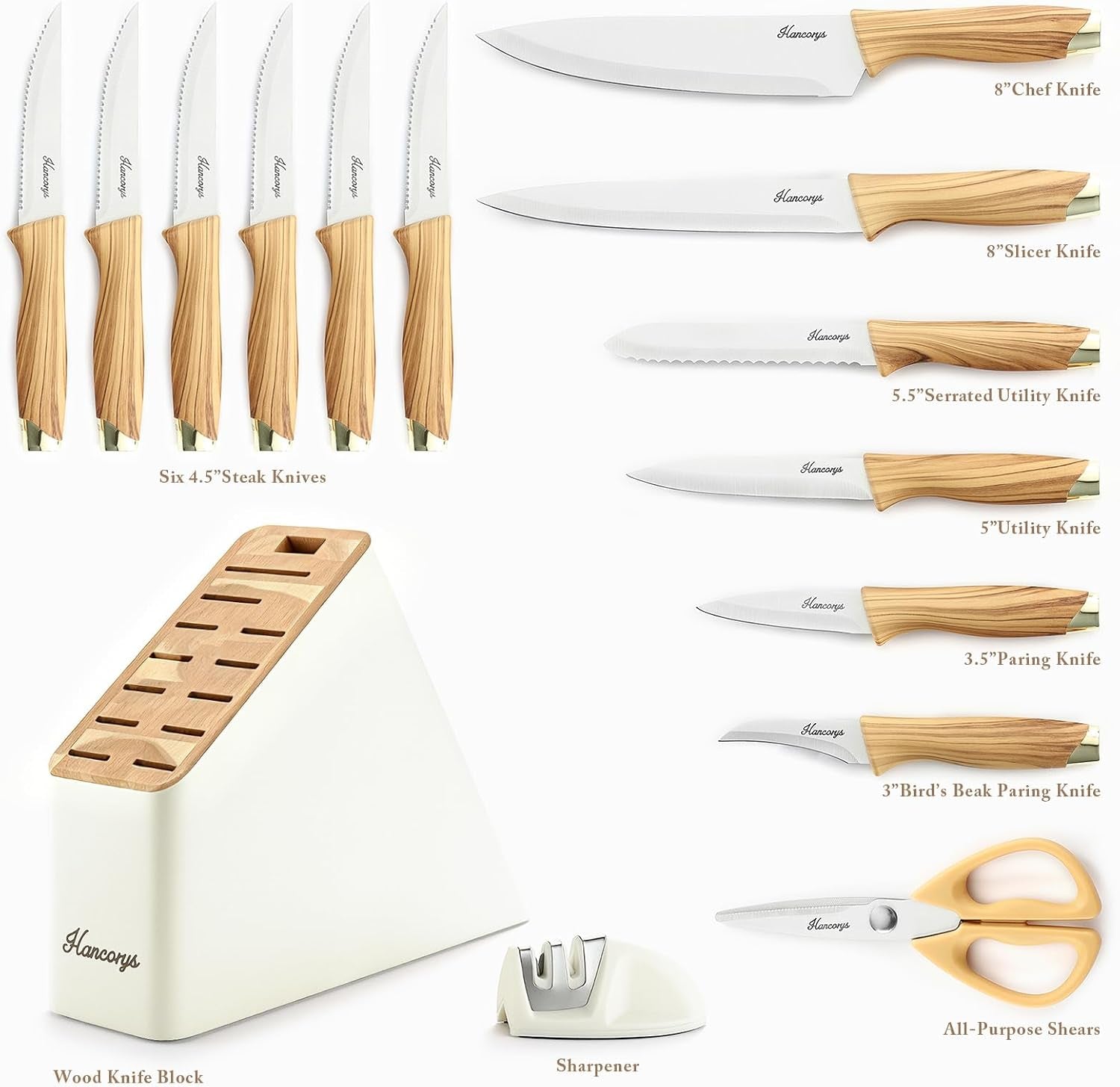 knife-set-15-pcs-kitchen-knife-set-with-block-and-sharpener-german-stainless-steel-gold-chef-knives-set-with-ergonomic-wood-grain-handle-ultra-sharp-cooking-knives-utensils-set