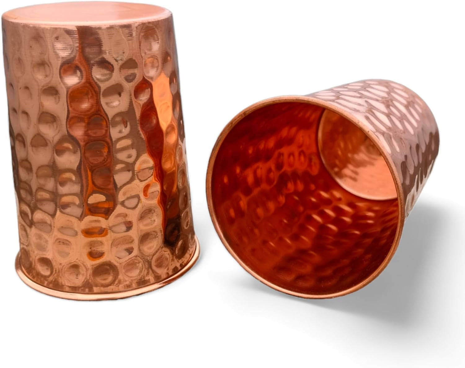 set-of-2-hammmered-pure-copper-cups-for-drinking-water-glasses-tumblers-glass-for-ayurveda-health-benefits