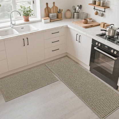 Kitchen Runner Rugs 17"X60", Kitchen Mats for Floor, Taupe | Non-Slip Super Absorbent and Stain Resistant Kitchen Rug, Machine Washable Rugs for Kitchen, Hallway, Laundry & Sink9