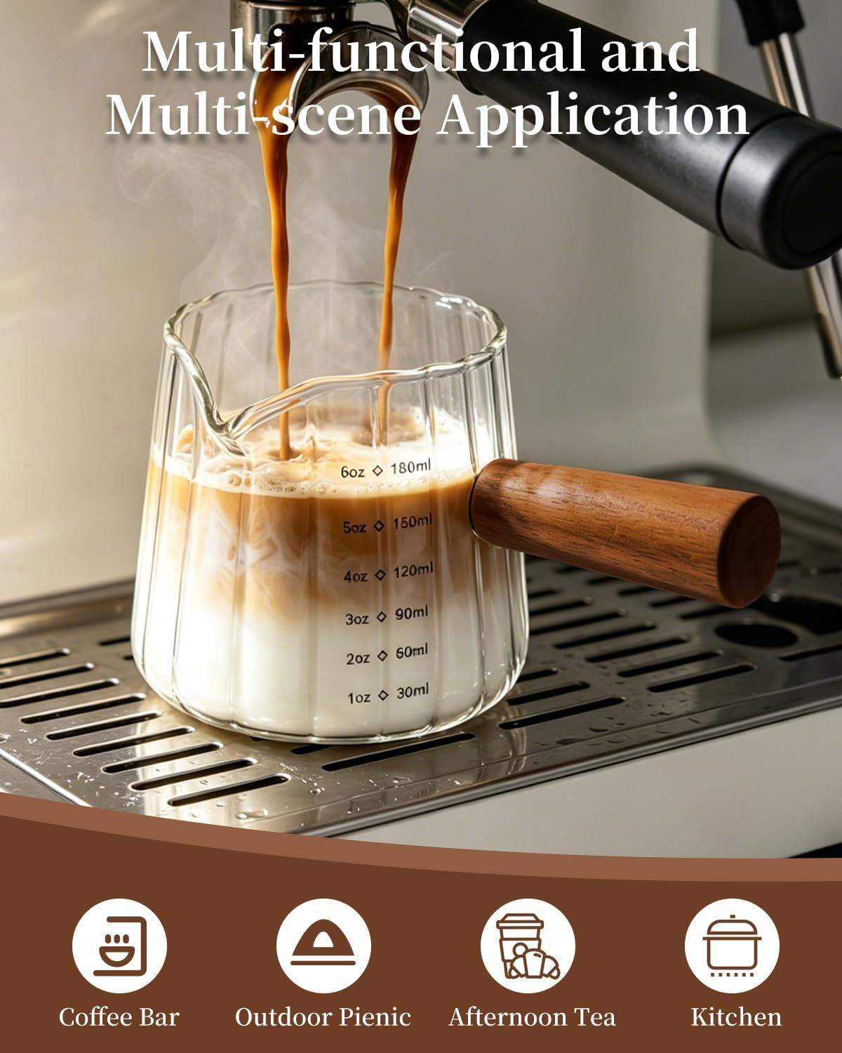 2-pcs-espresso-measuring-cup-6-oz-espresso-glass-cups-with-wood-handle-milk-frothing-cup-espresso-cup-for-coffee-milk-tea-or-maple-syrup-serving