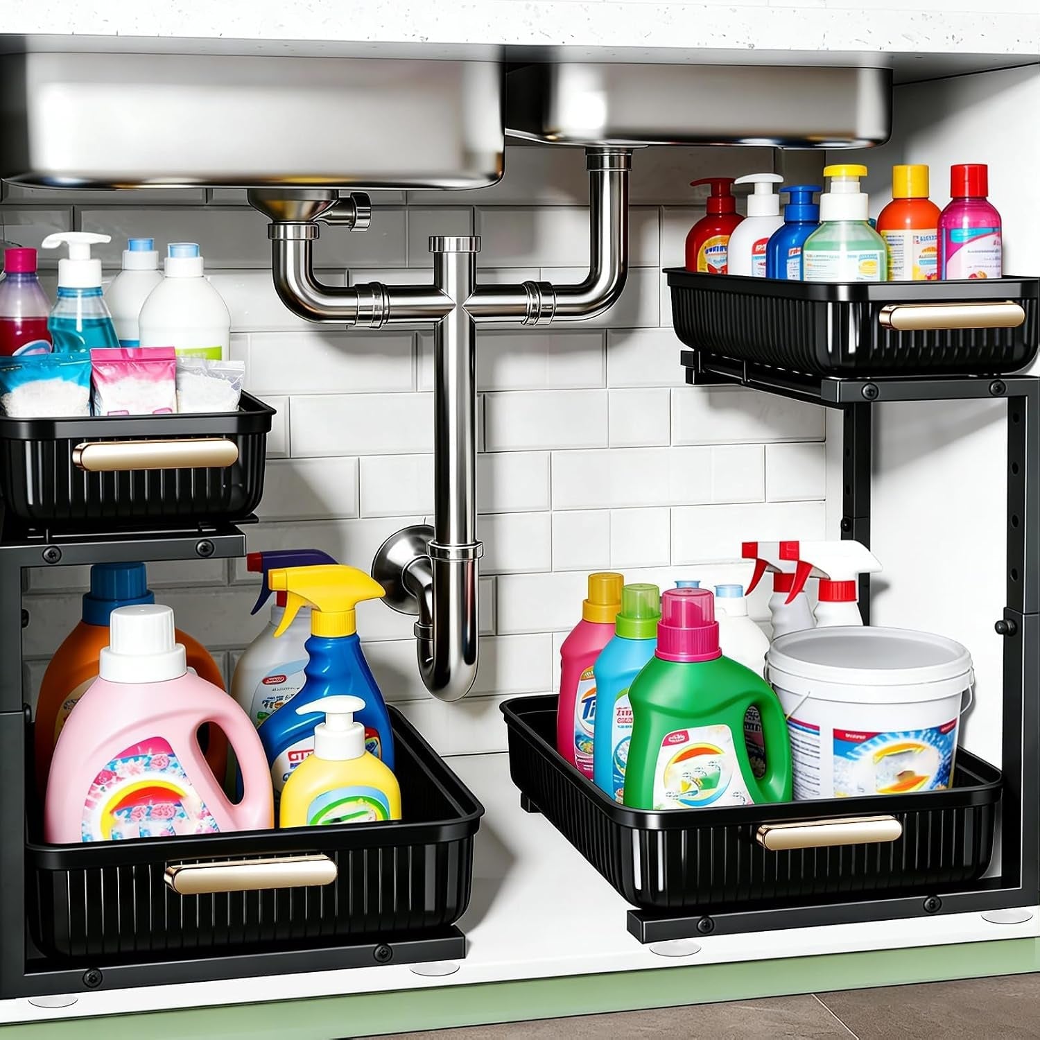 under-sink-organizer-2-pack-multi-purpose-pull-out-storage-shelf