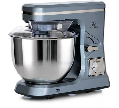 Stand Mixer,5.3-Qt & 500W & 6+P Speed MK36 Tilt-Head Kitchen Electric Food Mixers Home Baking Dough Machine with Accessories (Gray Blue)8