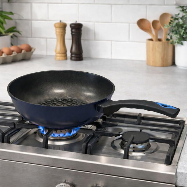 12" (30Cm) Non-Stick Saute Wok Pan with 3D Diamond Coating – Made in Korea, Stir Fry Pan for Kitchen1