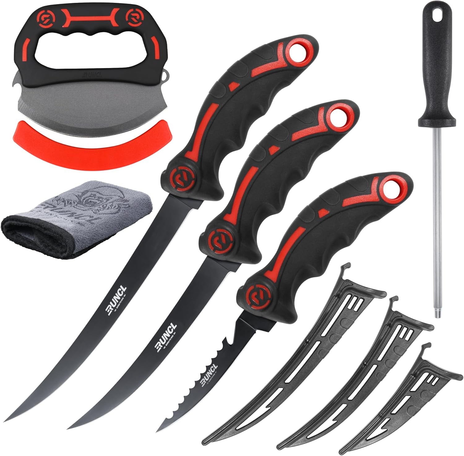 ulu-fillet-knife-set-5-7-9-german-high-carbon-steel-blades-with-sheaths-non-slip-handles-honing-rod-carry-bag-mezzaluna-knife-for-kitchen-bbq-camping-fishing-gift-for-fathers-day