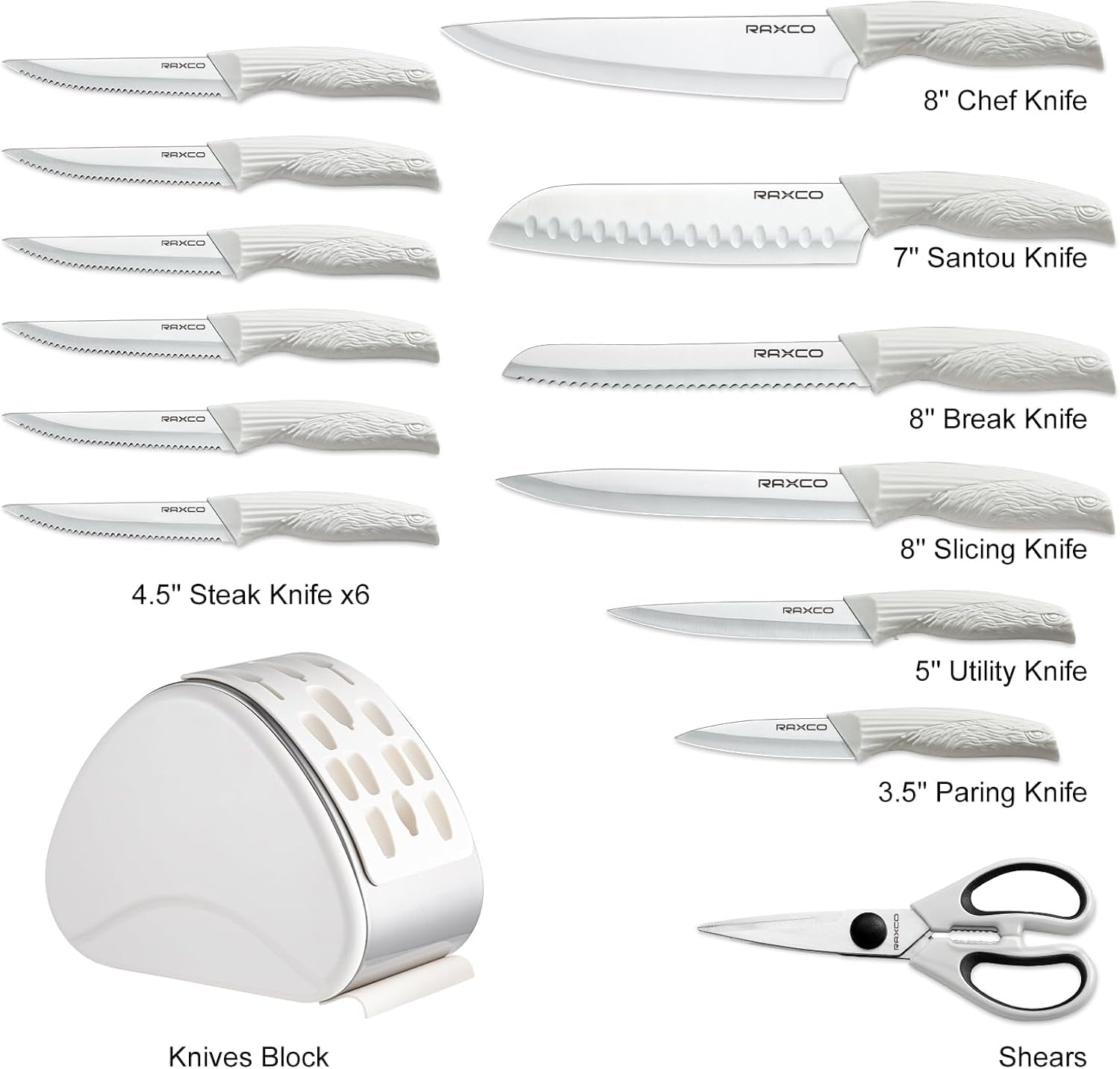 15-piece-white-knife-set-with-block-built-in-sharpener-dishwasher-safe-cutlery-set-includes-6-chef-knives-6-steak-knives-scissors-non-stick-anti-rust-coating-ergonomic-grips