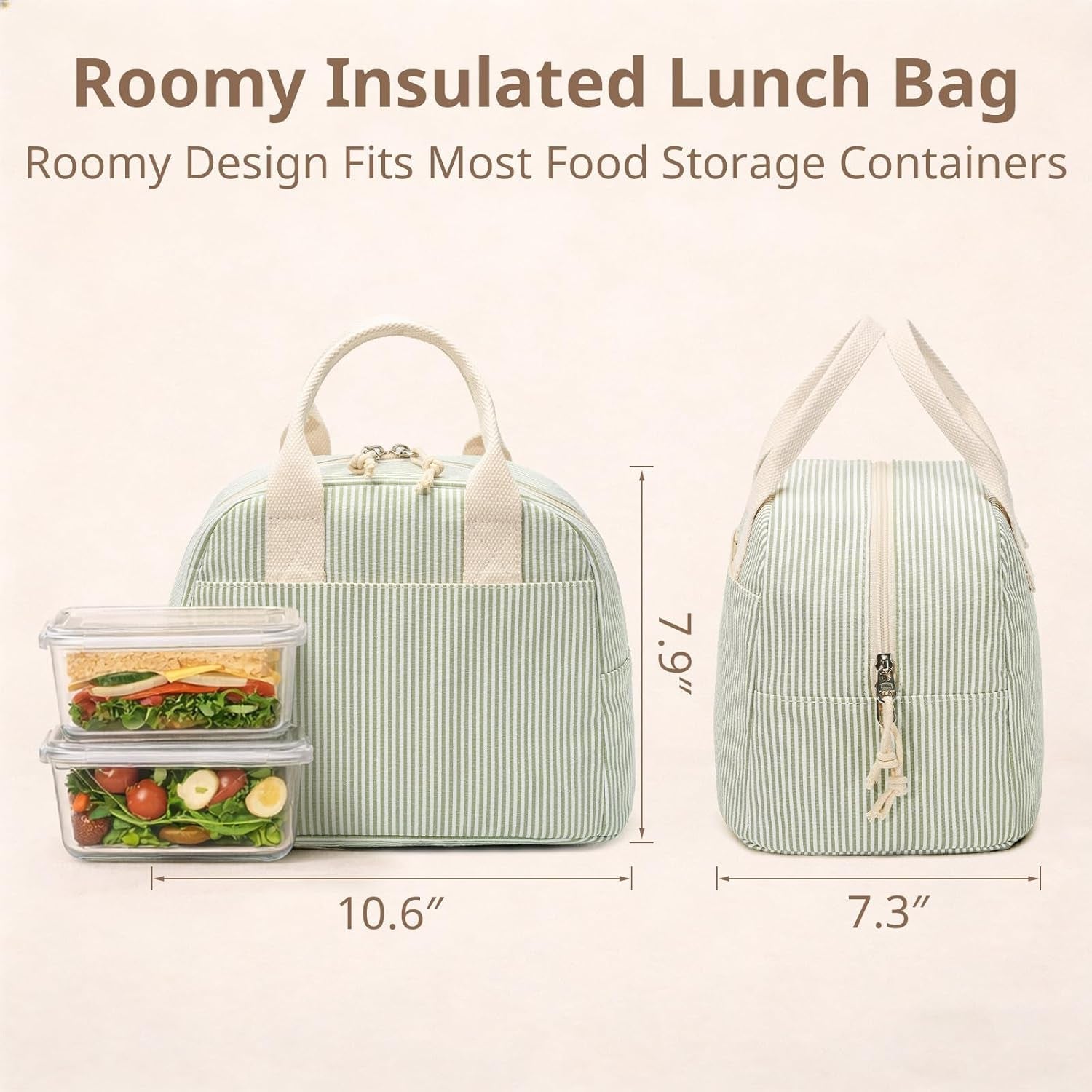 lunch-box-for-women-insulated-lunch-bag-green-stripe-tote