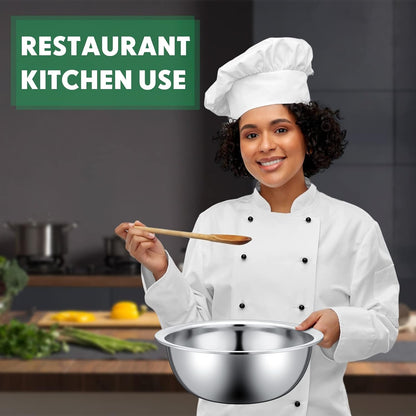12 Pcs Stainless Steel Mixing Bowls Bulk, 9.45 X 3.15 Inch7