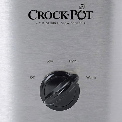 Crock-Pot Cook N Carry Oval Manual Portable Slow Cooker, Silver, 6-Quart | Travel-Proof Locking Lid, Serves 7+, High/Low/Warm Settings, Removable Dishwasher-Safe Stoneware, for Potlucks & Tailgating6
