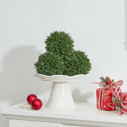 4 Inch Decorative Balls, Real Touch Cedar Topiary Ball Faux Greenery Boxwood Balls for Centerpiece Bowls Farmhouse Home Decor 3 Pcs9