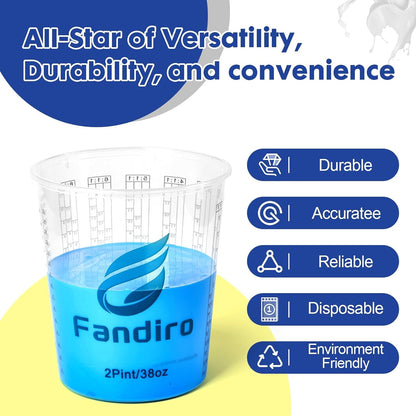 38-Ounce(12 Pack) Paint Mixing Cups, Accurate Measurements in Ratios,Plastic Graduated Measuring Cups Perfect for Paint, Resin, Epoxy, Acrylic, Pigments, Art DIY4