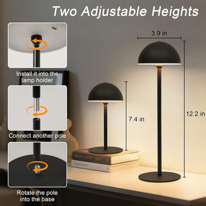 Cordless Table Lamp 5200Mah Rechargeable Lamp6