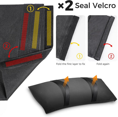 200 LBS Umbrella Base Weights Sandbags, 4 Packs Sand Bags for Weight, Weatherproof Fillable Heavy Duty Weight Sandbag for Outdoor Furniture Backyard Umbrella Garden Trampoline Poolside Accessories5