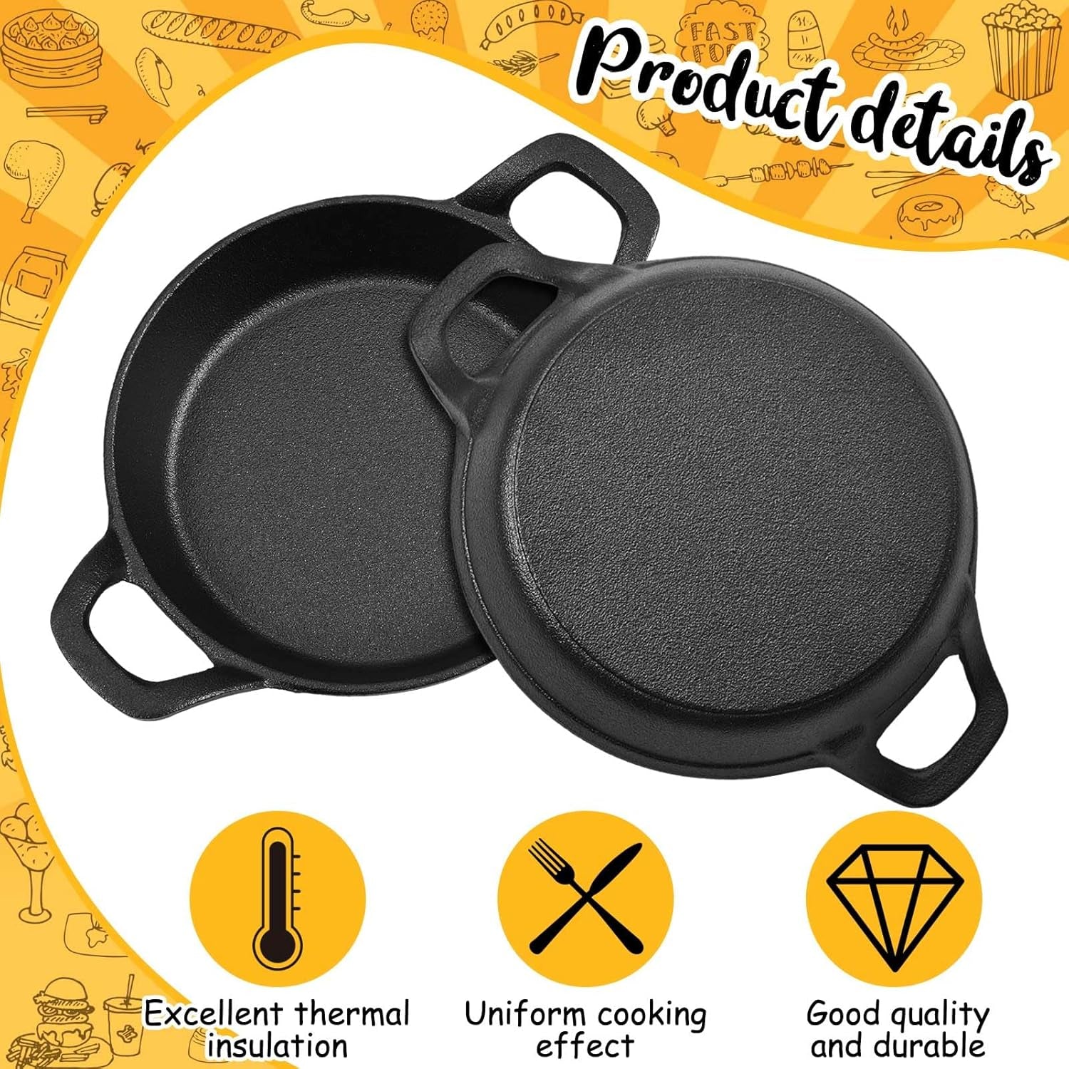 4-pack-mini-cast-iron-skillets-6-3-x-6-3-x-1-5-inch-pan-ramekin-set-cast-iron-pan-small-ramekin-set-black-casserole-dish-cookware-oven-safe-mini-skillets-for-kitchen-indoor-outdoor-picnic