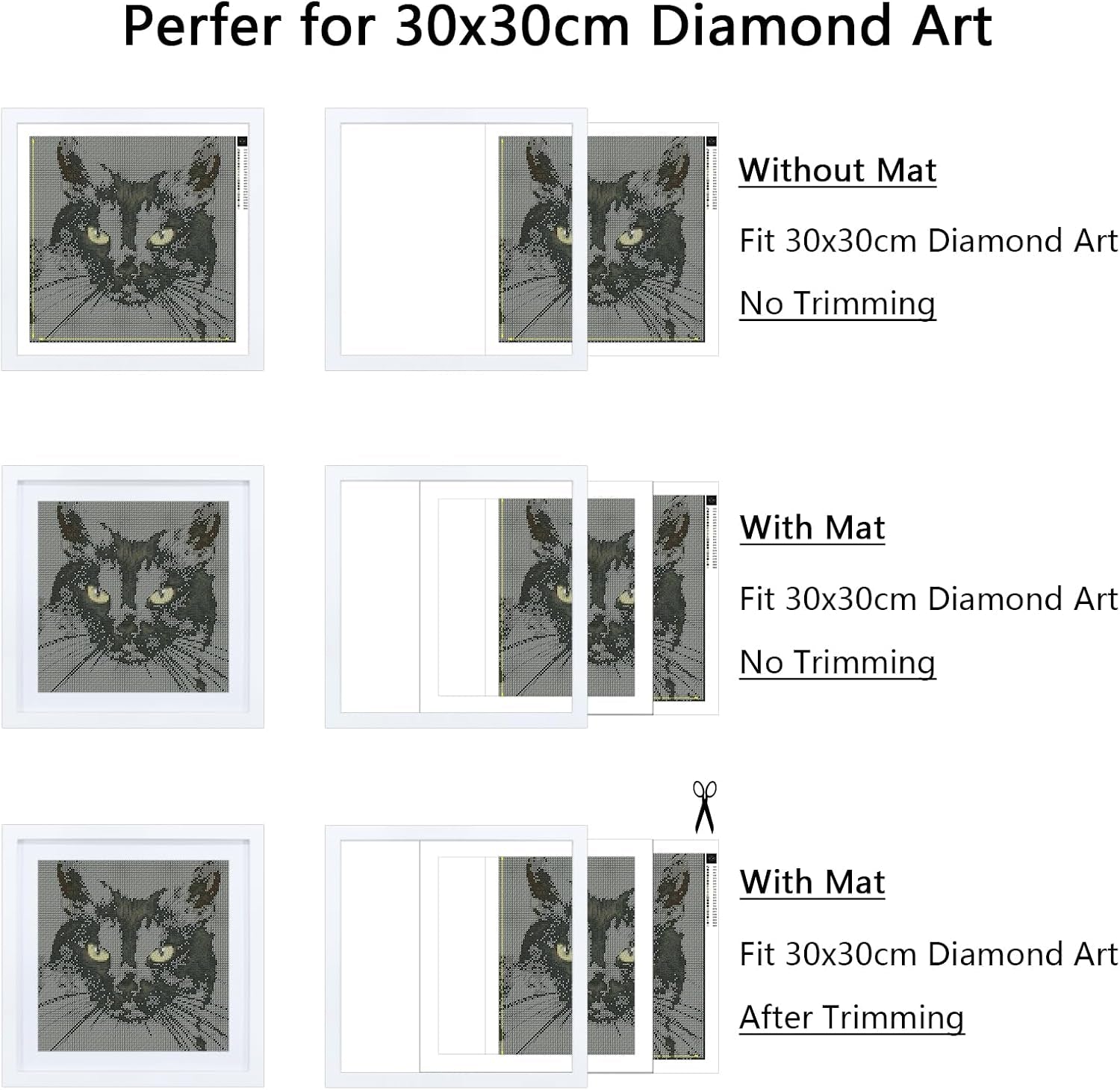 12x12-picture-frame-white-solid-wood-diamond-art-painting-frames-30x30cm-display-pictures-10x10-with-mat-or-12-x-12-without-mat-12x12-frame-for-photos-posters-prints-artworks-puzzles-wall-hanging