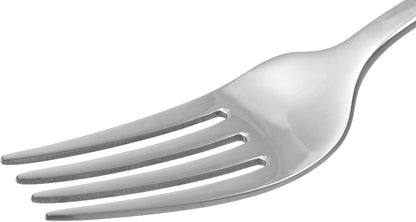 Stainless Steel Dishwasher Safe Dinner Forks with Scalloped Edge, Well-Balanced Weight, Silver, Pack of 122
