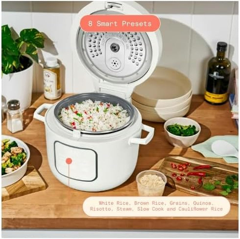 14-cup-cooked-electric-rice-grain-cooker-6-cup-uncooked-evergood™-ceramic-nonstick-coating-white-icing-by-drew-barry-more