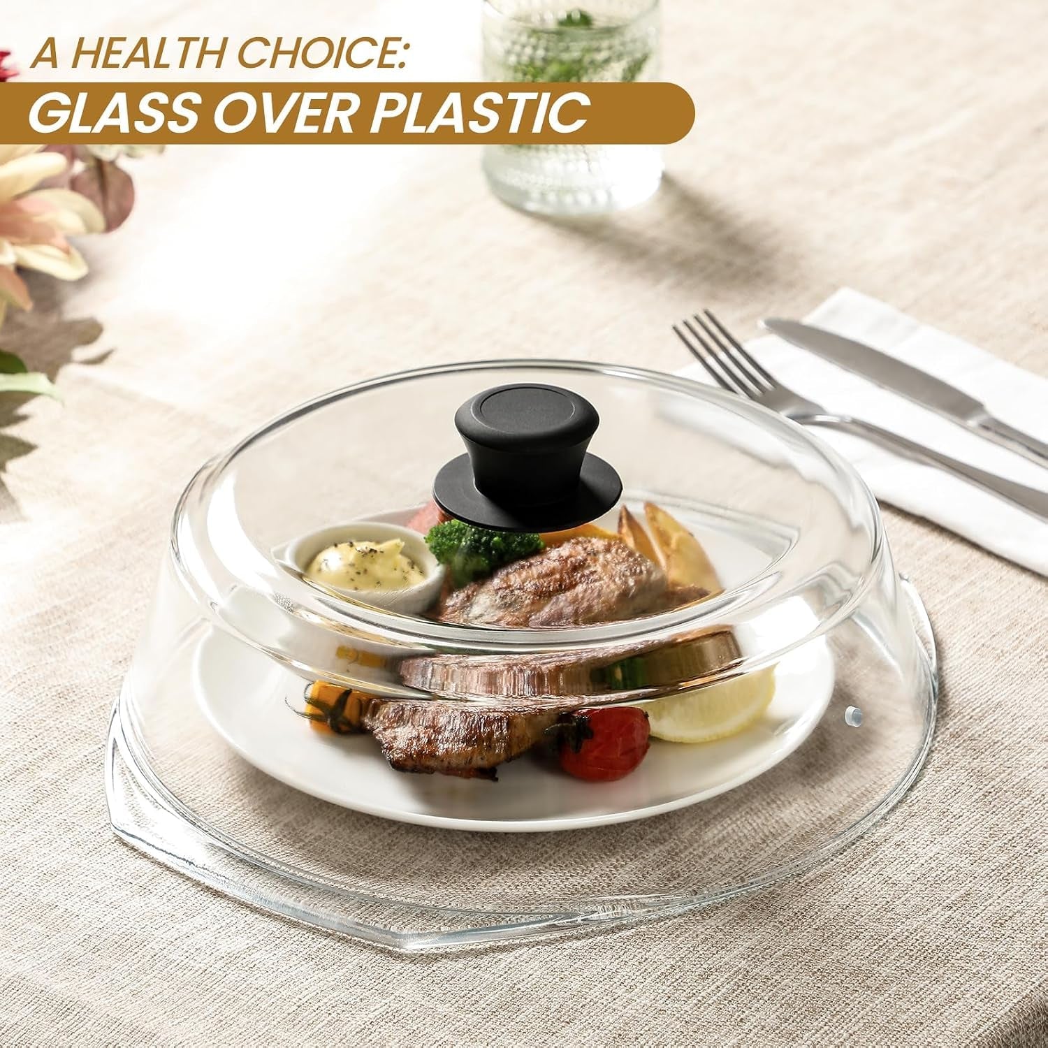 2-in-1-tall-glass-microwave-splatter-cover-for-food-microwave-place-mat-plate-splatter-guard-lid-with-silicone-handle-knob-cookware-bakeware-serving-dish-cover-food-grade-no-plastic-10in