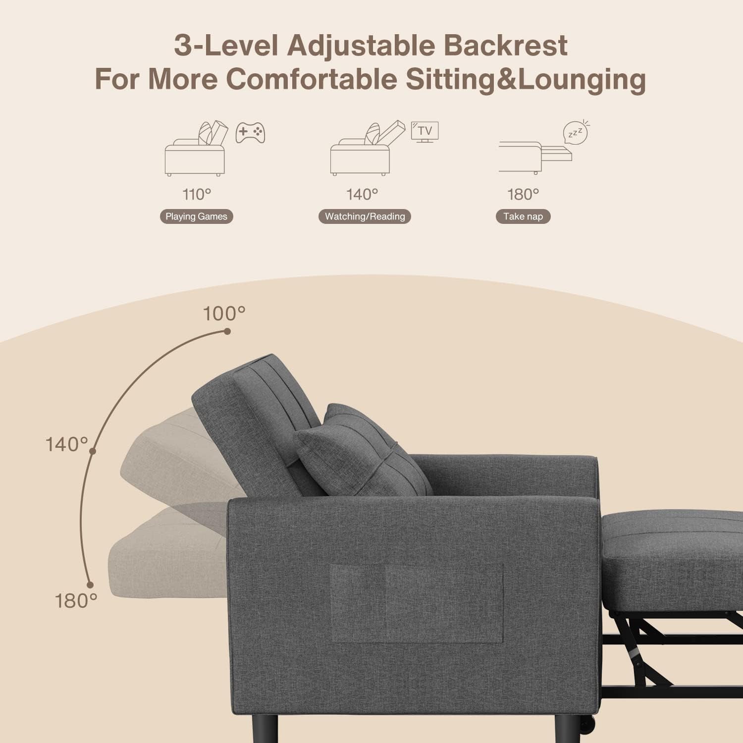 3-in-1-sleeper-chair-bed-convertible-sofa-dark-gray