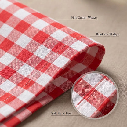Cloth Napkins Cotton 12X12 (Set of 12) Red5