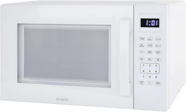 Microwave Oven 1000-Watts Countertop Compact with 9 Pre-Set Cooking Settings, Speed Defrost & by Weight, Electronic Control Panel and Glass Turntable, 1.5-Cu.Ft., White5