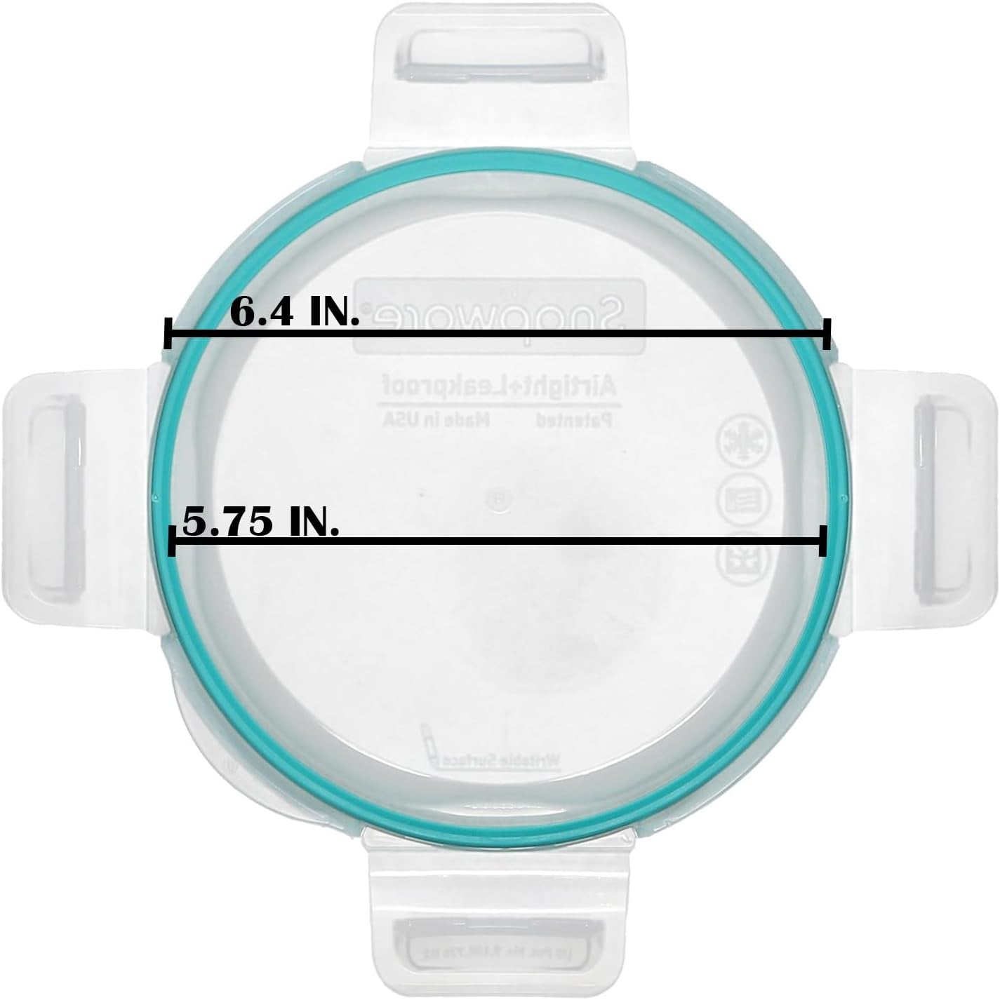 7201r-pc-4-cup-clear-lid-with-teal-gasket-2-pack-made-in-usa-bpa-free-construction-freezer-safe-top-rack-dishwasher-safe-reusable-design-snap-lock-airtight-configuration