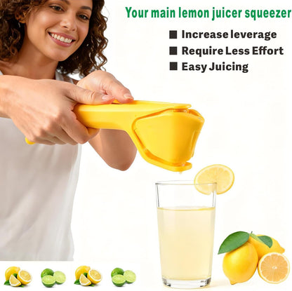 Lemon Squeezer, Effective at Squeezing Out Juice, Citrus Juicer | Easy-To-Use, Very Sturdy Lemon Juicer, Fold-Flat Easy-To-Place, Easy-To-Clean Citrus Squeezer to Squeeze Lemon, Lime, Orange5