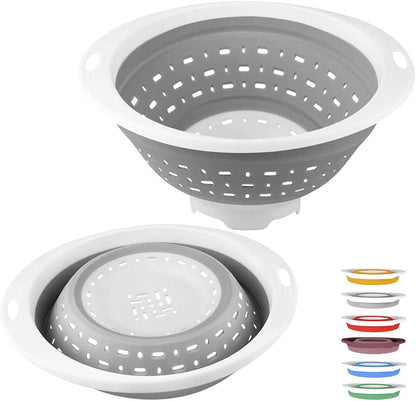 Collapsible Colander and Strainer, 5 Quart(1.25 Gal), Heavy Duty Kitchen Drainer Basket for Pasta, Veggies and Fruits, New Home Apartment Essentials1
