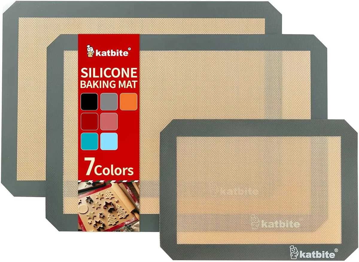 silicone-baking-mat-set-of-3-grey-2-half-sheets-mats-1-quarter-baking-sheet-reusable-nonstick-bakeware-mats-for-cookies-macarons-bread