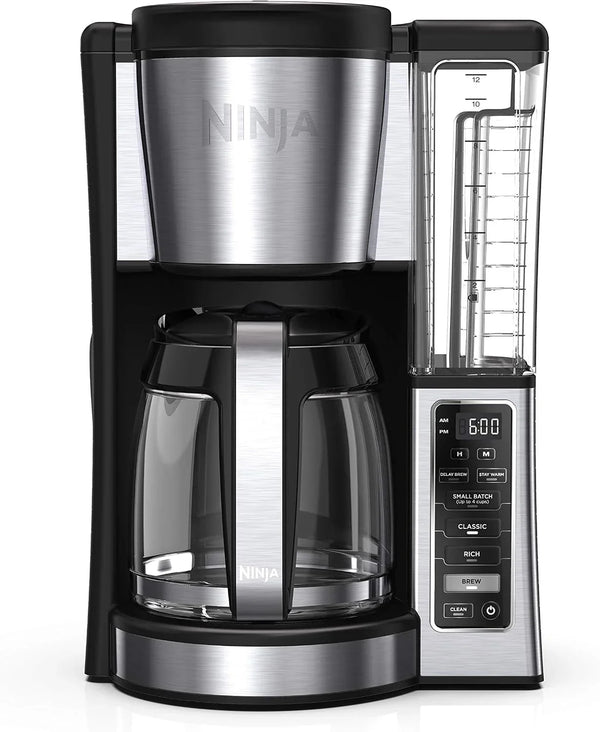 Ninja Fresh Brew Coffee Maker, 12 Cup Glass Carafe, Stainless Steel, CE2511